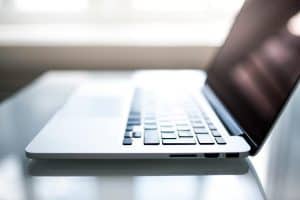 High-quality image of a modern, sleek laptop showcasing cutting-edge ELIME Technology for optimized digital solutions and productivity.